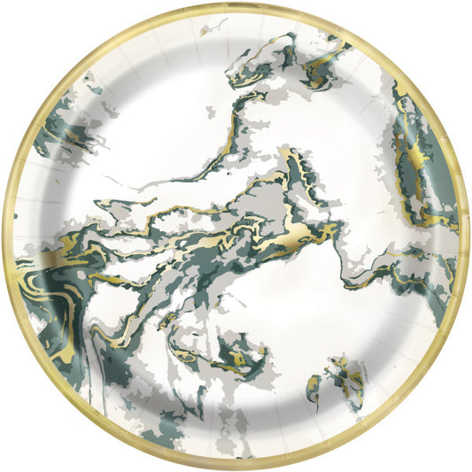 Pack of 10 Modern Christmas Round 9" Dinner Plates