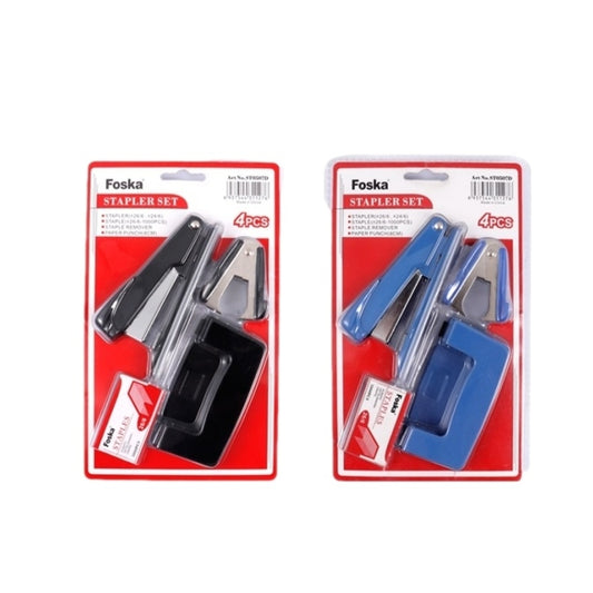 Set of 4 Stapler Hole Punch Set