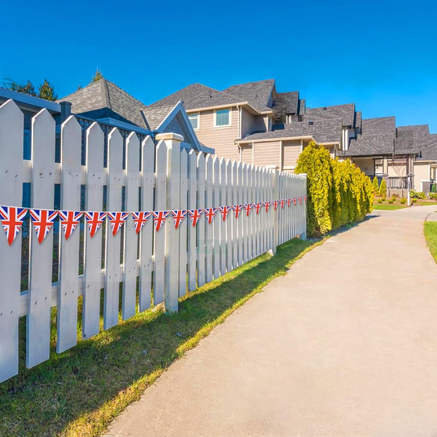 7m Union Jack Bunting Triangle Pennants