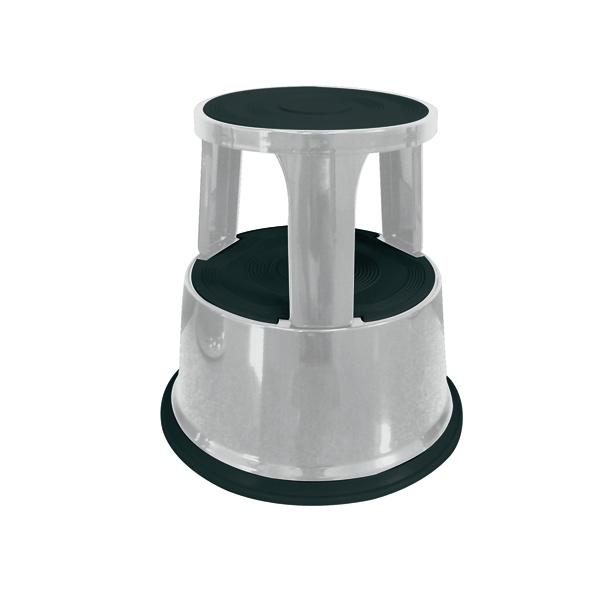 Q-Connect Light Grey Metal Step Stool