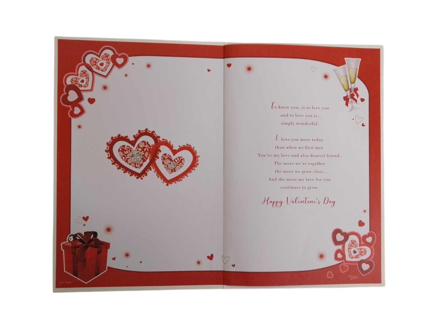 To My Husband Heart Plaque Design Red Valentine's Day Card