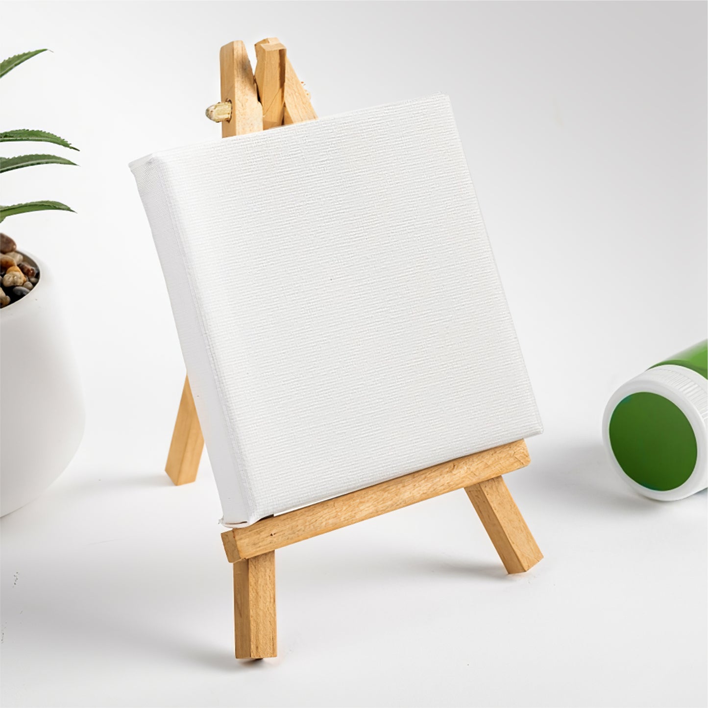 Mini Easel and Canvas Set