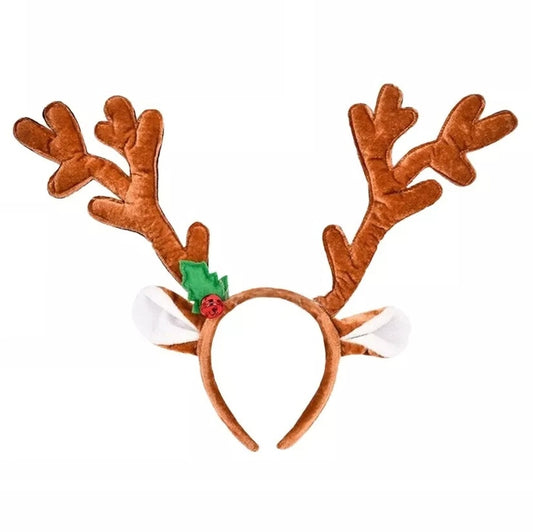 Reindeer Antlers with Bell Headband