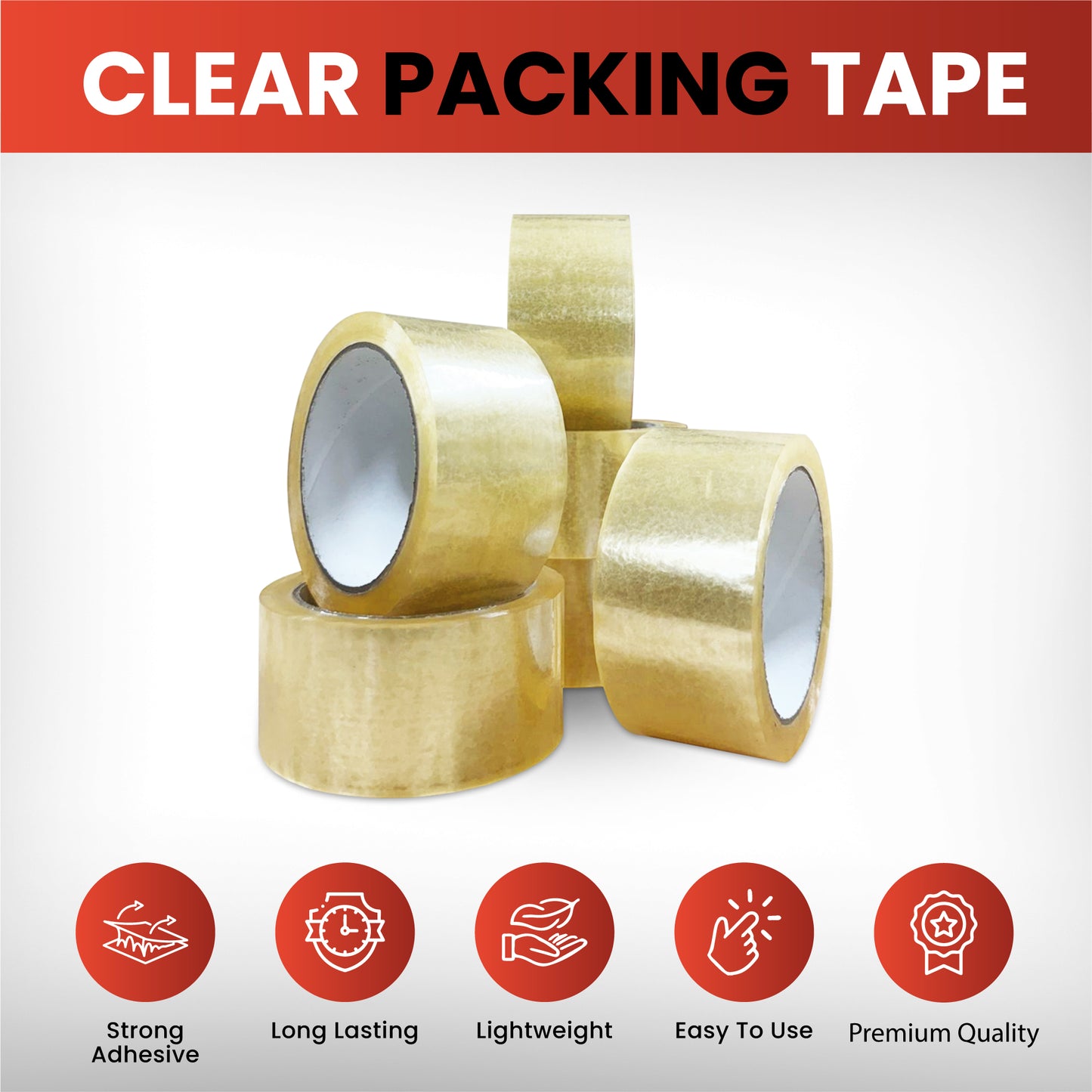 Clear Packaging Tape 48mm x 66m (45 Micron)