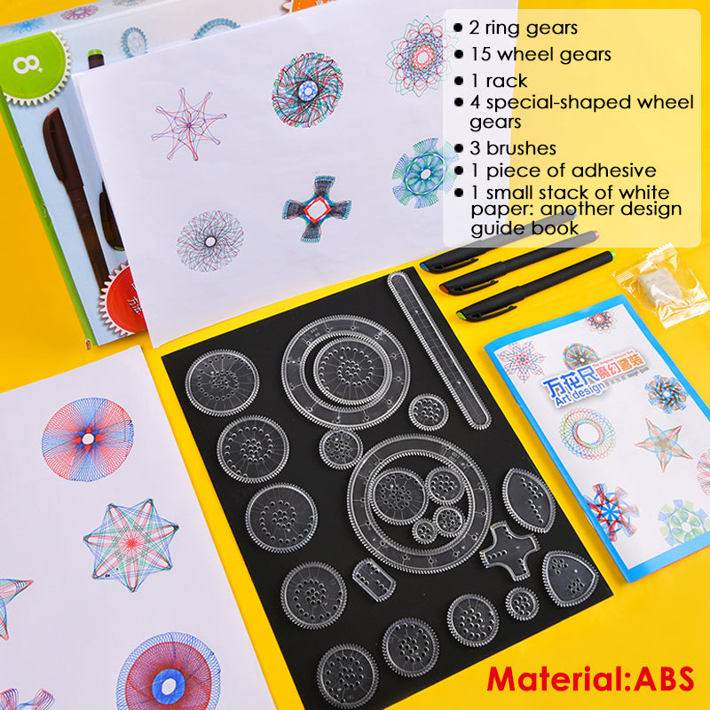 Pack of 28 Spirograph Drawing Set