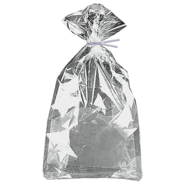 Pack of 10 Silver Foil Cellophane Bags, 5"x11"