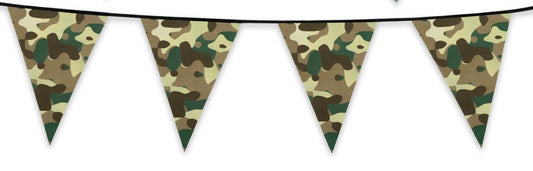 Camo Bunting 10m with 20 Pennants