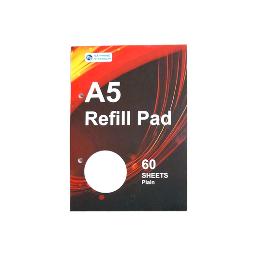 60 Sheets A5 Plain Refill Pad