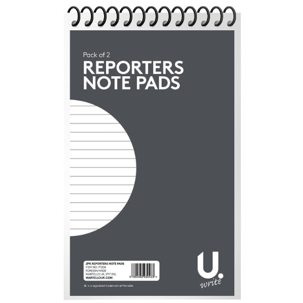 Pack of 3 5"x8" 40 Sheets Reporters Note Pads