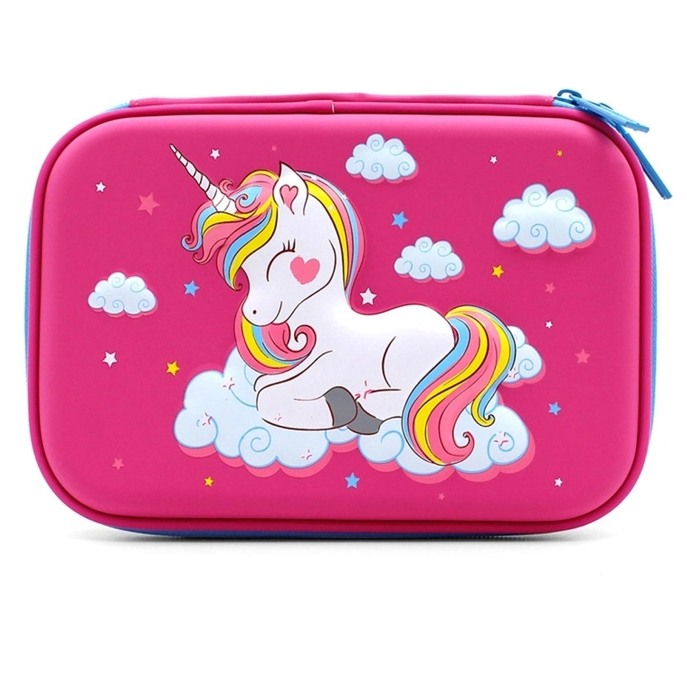 Unicorn Design 3D Embossed Pencil Case