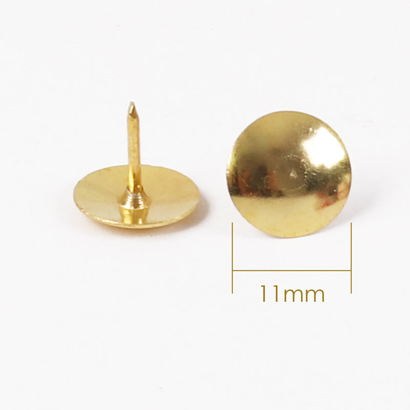 Pack of 50 Golden Thumb Tack Push Pins