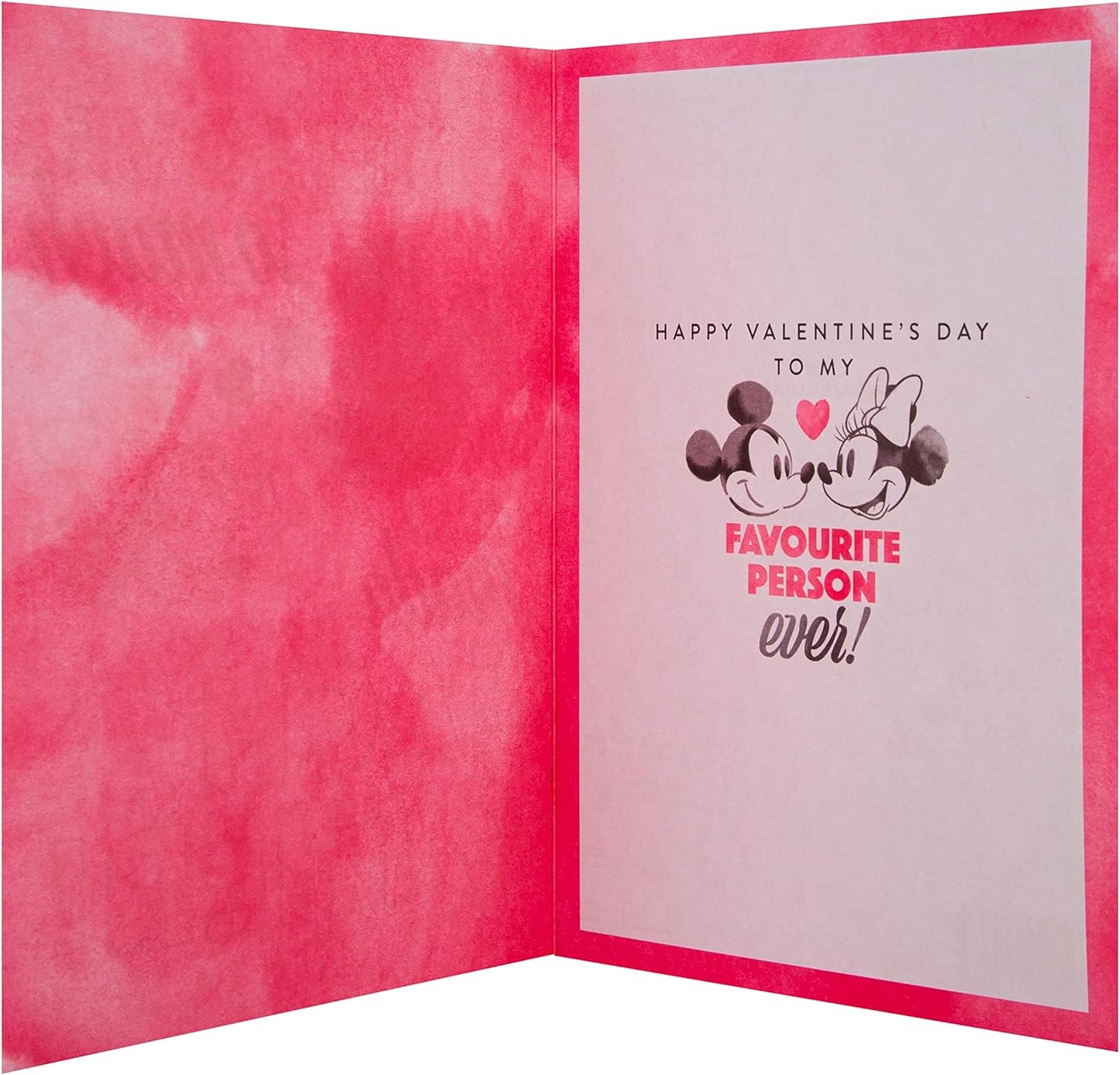 Disney's Mickey and Mouse Design One I Love  Valentine's Day Card