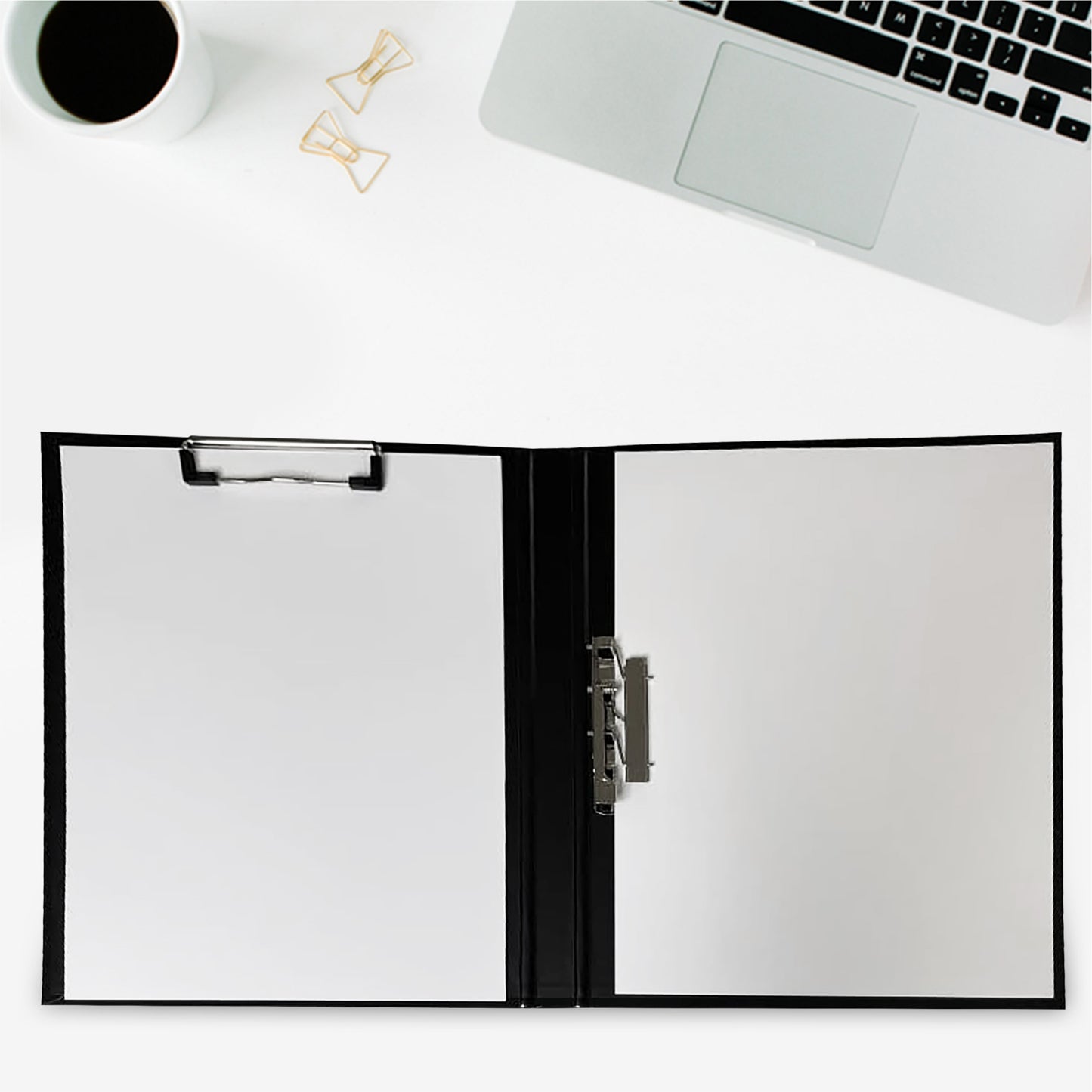 Black A4 Clipboard Document Clamp File Folder