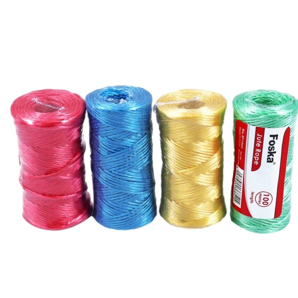 100m Plastic Colourful PP Rope 65g