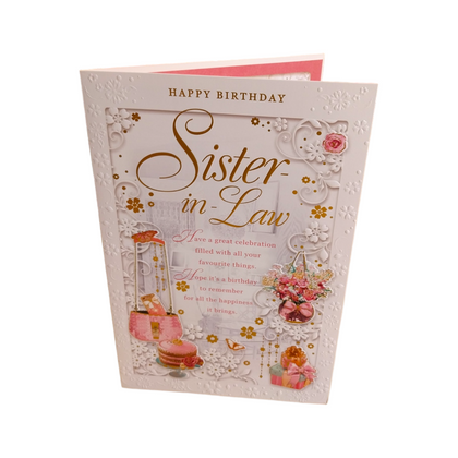 Sister In Law Birthday Opacity Card