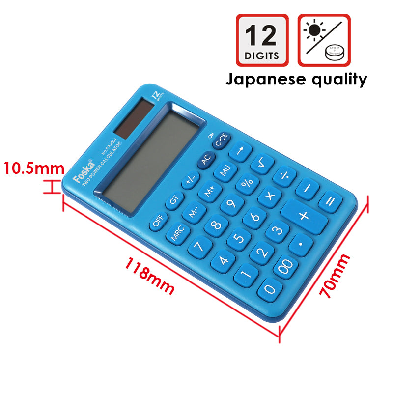 Two Power 12 Digit Calculator