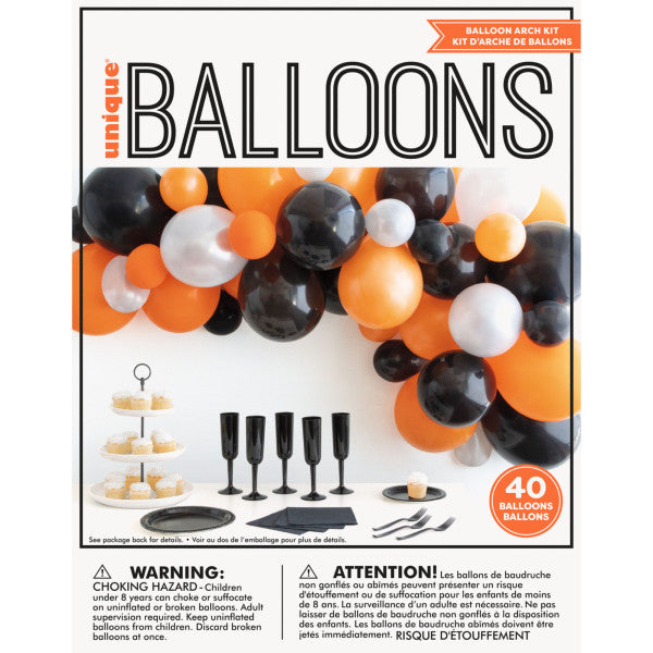 Pack of 40 Piece Halloween Balloon Arch Kit