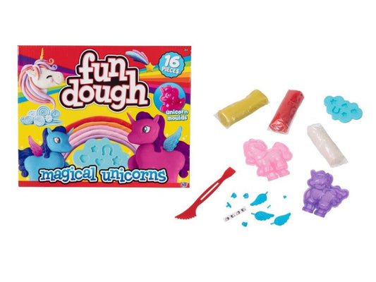 Magical Unicorns 16 Piece Play Dough Set