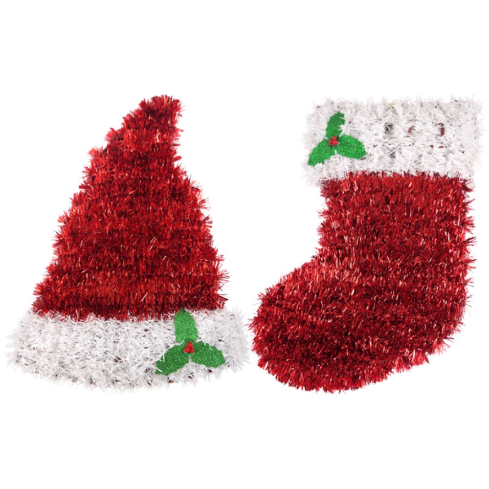 Large Tinsel Christmas Decoration Hanger