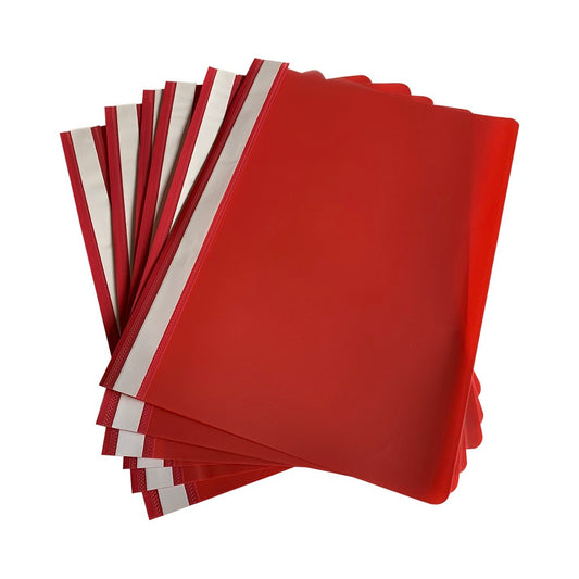 Pack of 12 Red A4 Project Folders by Janrax