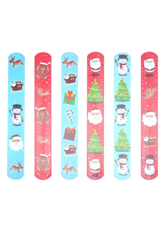 Christmas Snap Bracelet with Print