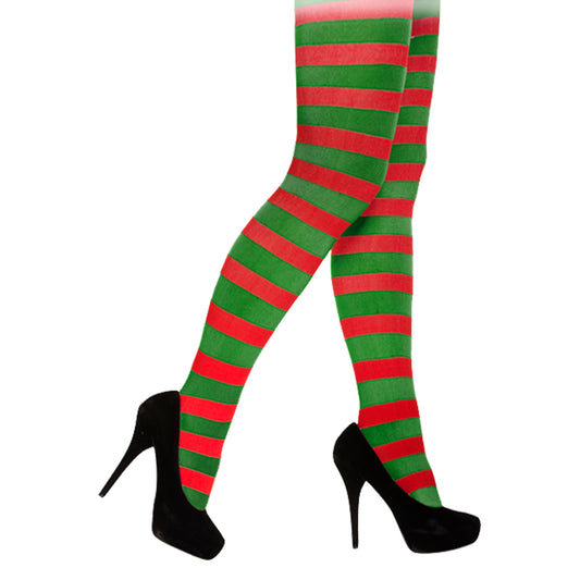 Adult Red & Green Tights