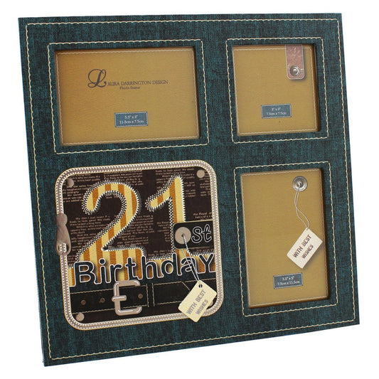 Laura Darrington Unzipped Multi Aperture Frame - 21st Birthday