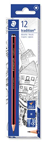 Pack of 12 Staedtler H Tradition Wooden Pencils