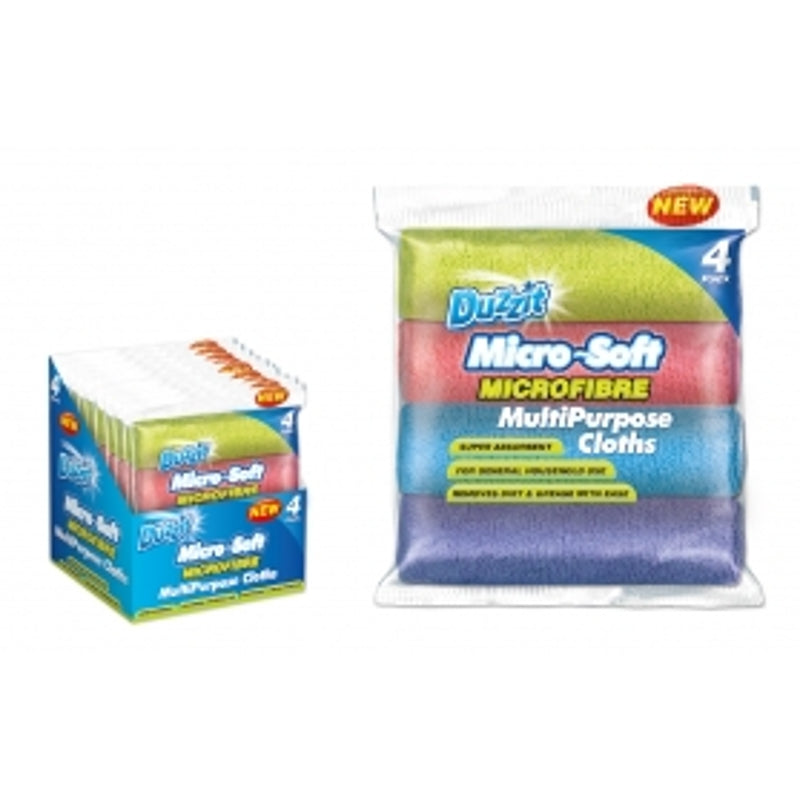 Pack of 4 Duzzit Microfibre Cloth