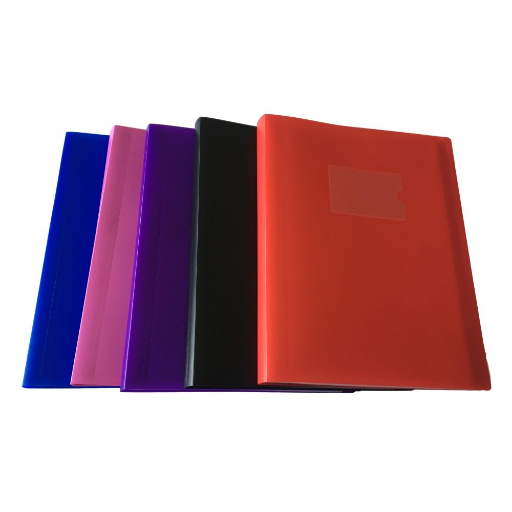 A4 Purple Flexible Cover 60 Pocket Display Book