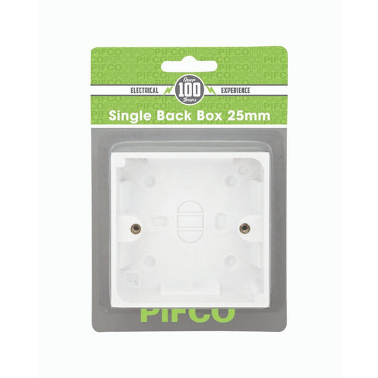 Single Back Box 25mm by Pifco