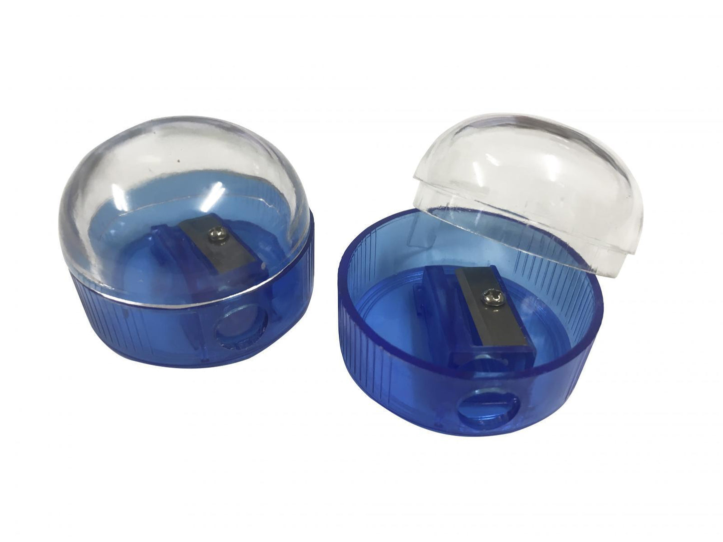 Pack of 24 Blue Pencil Sharpener with Canister Tub Case