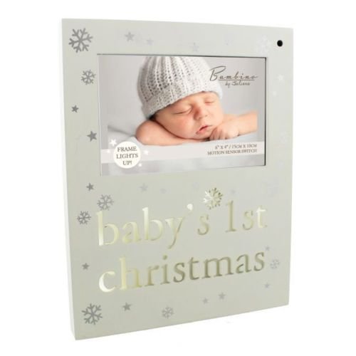 Bambino Baby's 1st Christmas Light Up Photo Frame