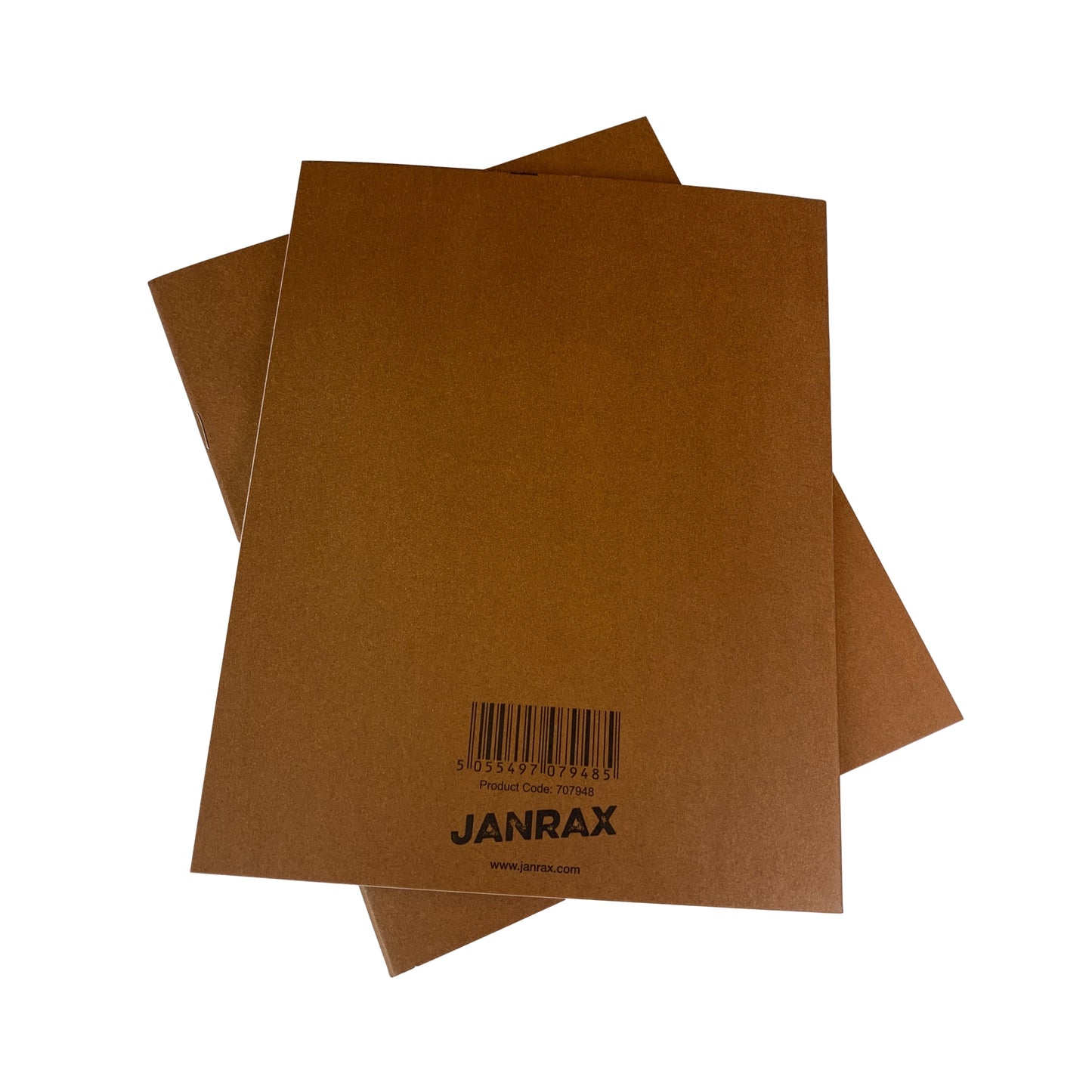 Janrax 9x7" Brown 80 Pages Feint and Ruled Exercise Book