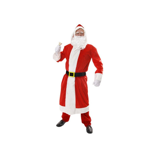 Hooded Coat with Bell Adult Christmas Santa Costume