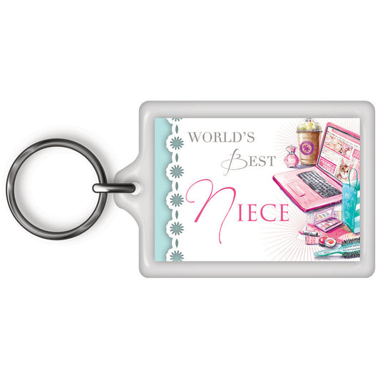 World's Best Niece Celebrity Style Keyring