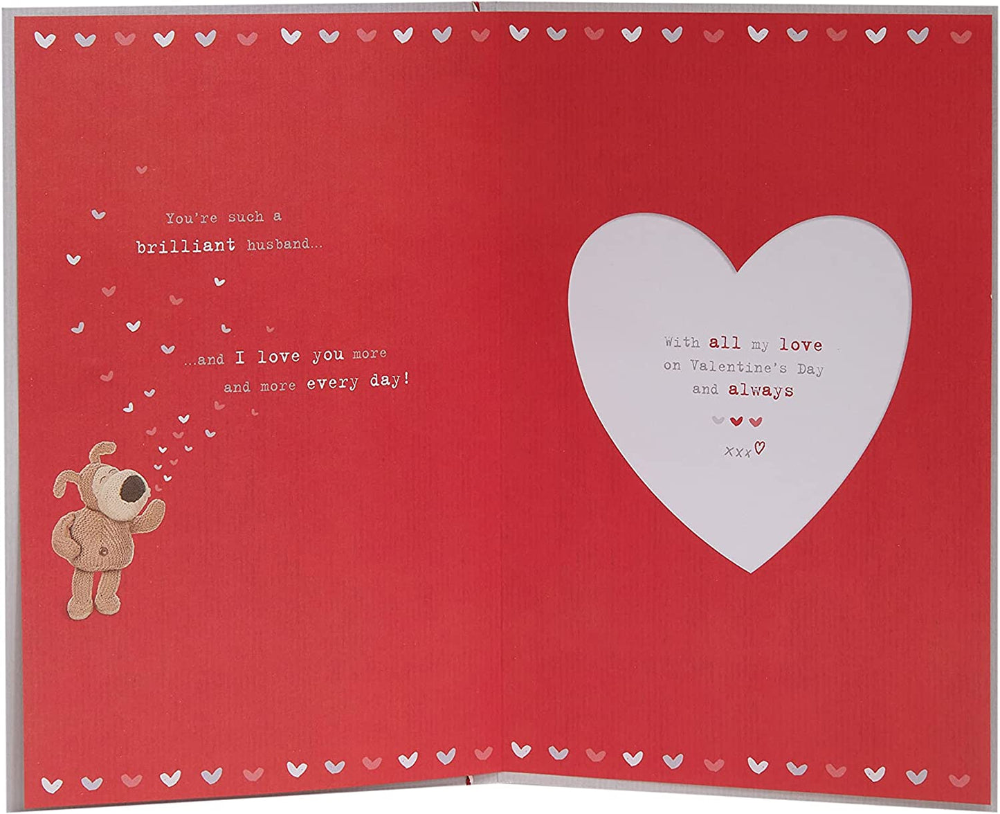 Cute Design with Boofles & Large Lettering One I Love Valentine's Day Card