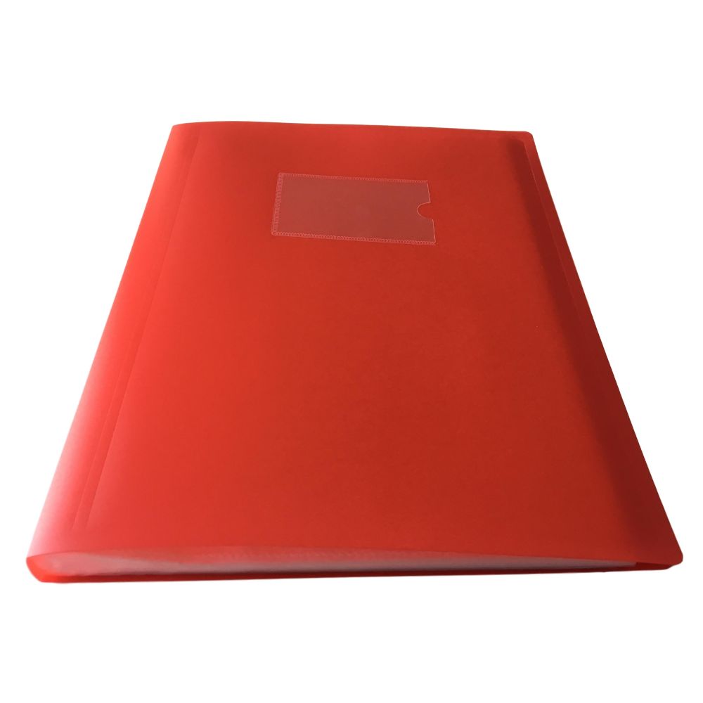 A4 Red Flexible Cover 40 Pocket Display Book