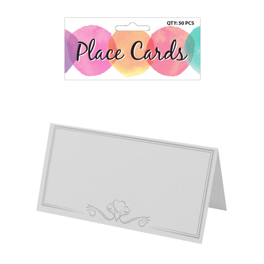 White Place Cards