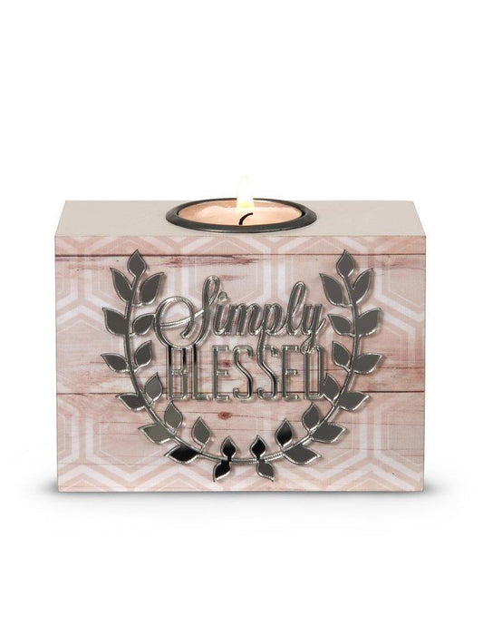 Simply Blessed Tea Light Holder Radiant Reflections - Simply Blessed