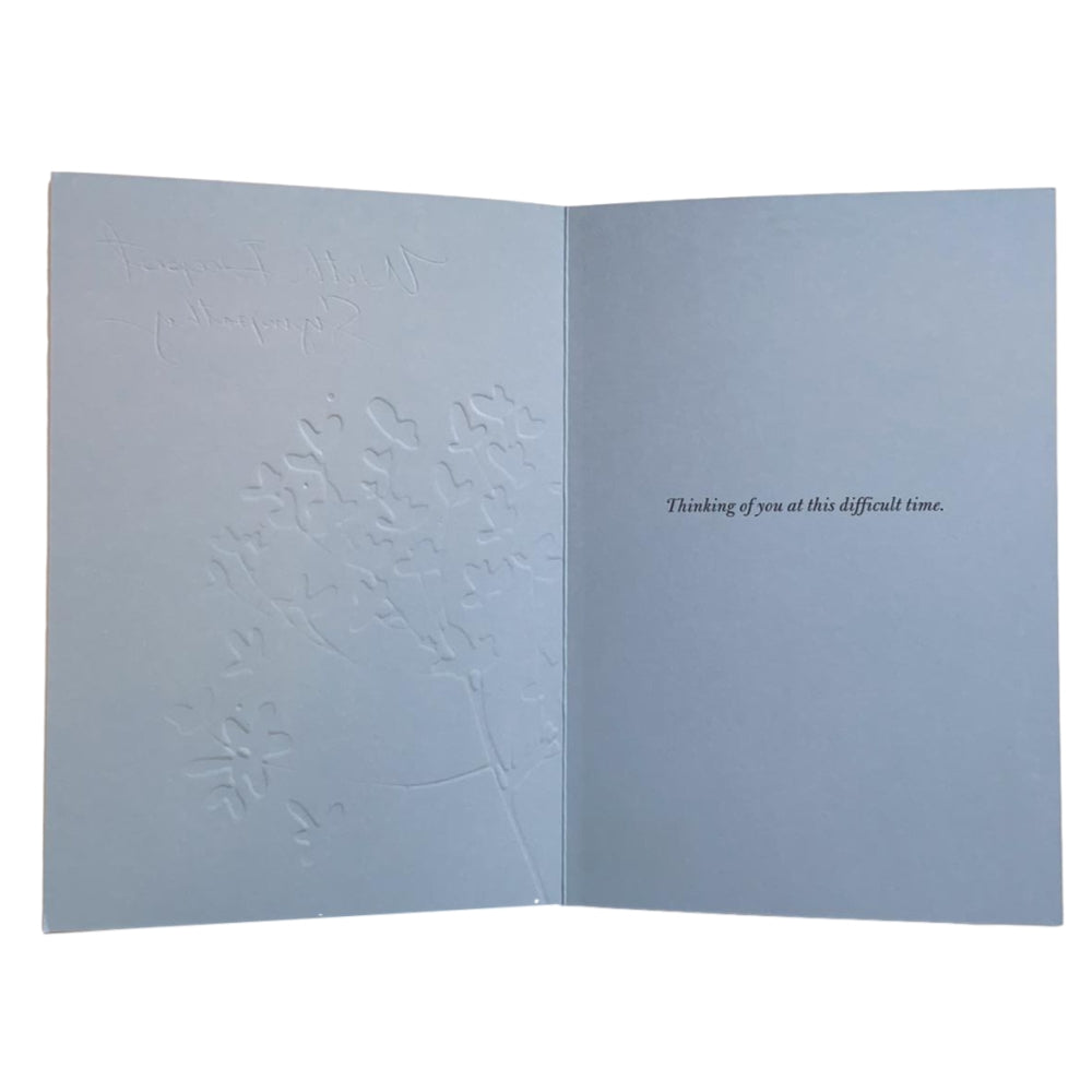 On Difficult Time Deepest Sympathy Card