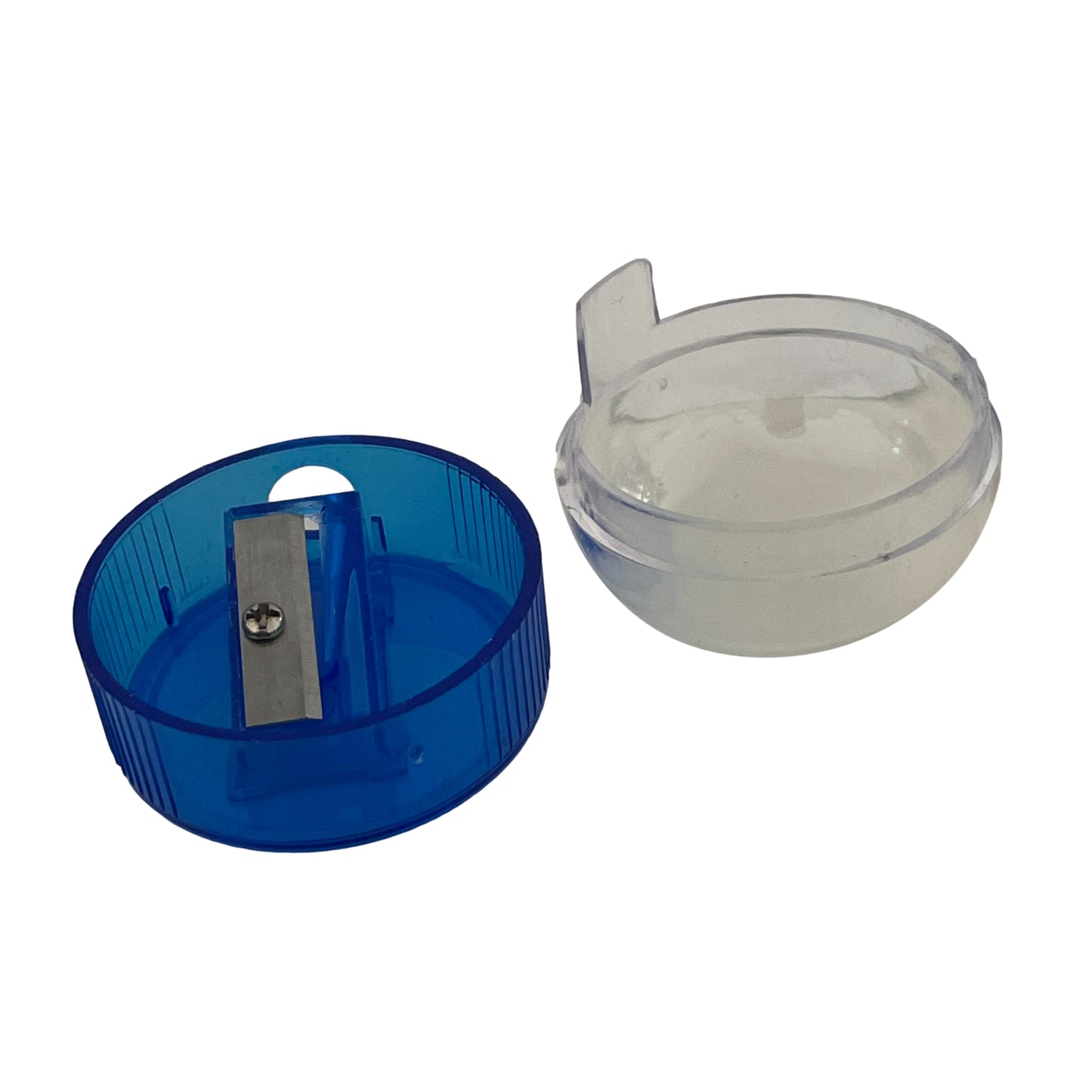 Pack of 24 Blue Pencil Sharpener with Canister Tub Case