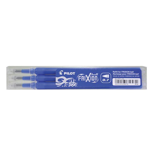 Pack of 3 Pilot FriXion Rollerball Refill Medium Blue Pens