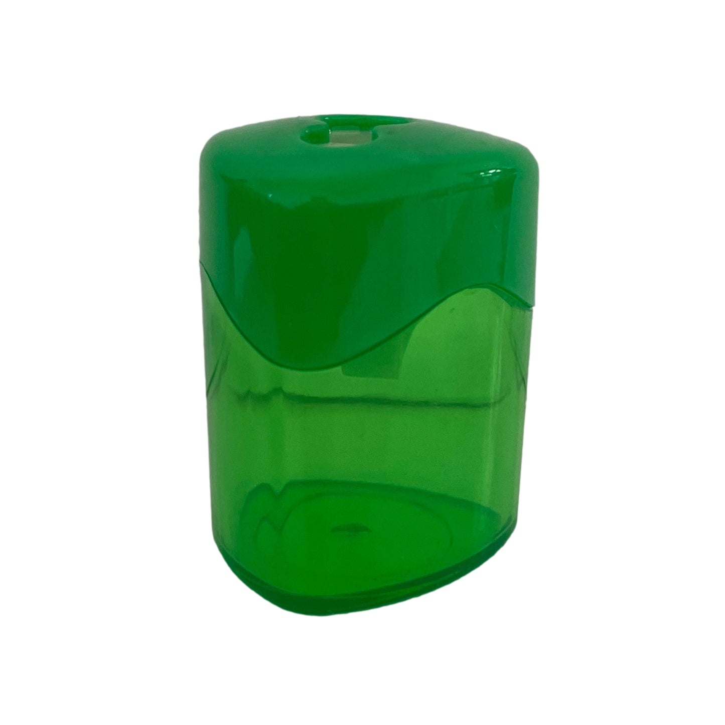 Pack of 12 Green Two Hole Sharpener with Canister