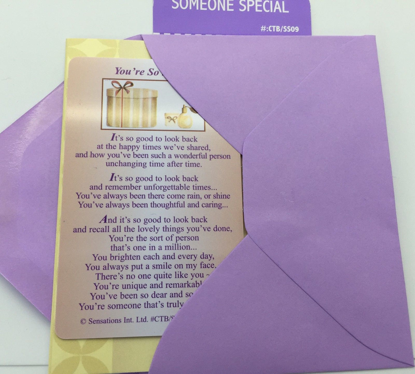 You`re So Special....Wallet Card (Sentimental Keepsake Wallet / Purse Card)