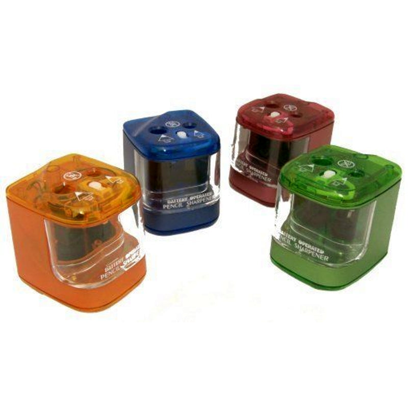 Double Hole Battery Powered Pencil Sharpener