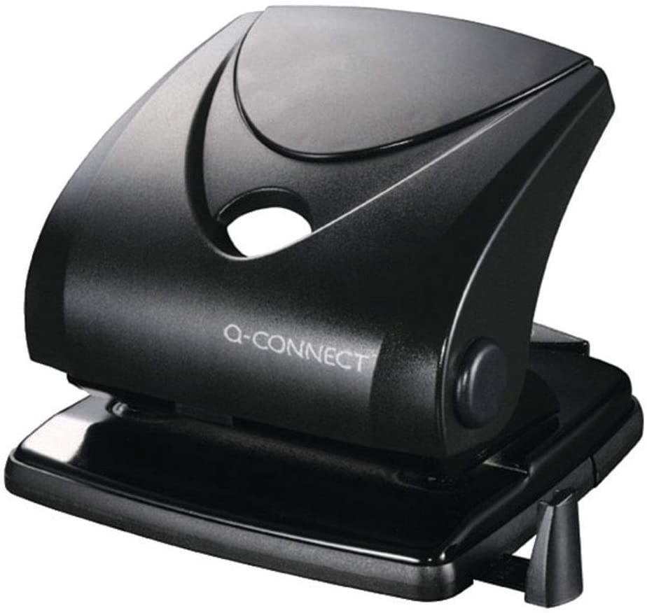 Q-Connect Standard Duty Hole Punch 30 Sheet Black 827P