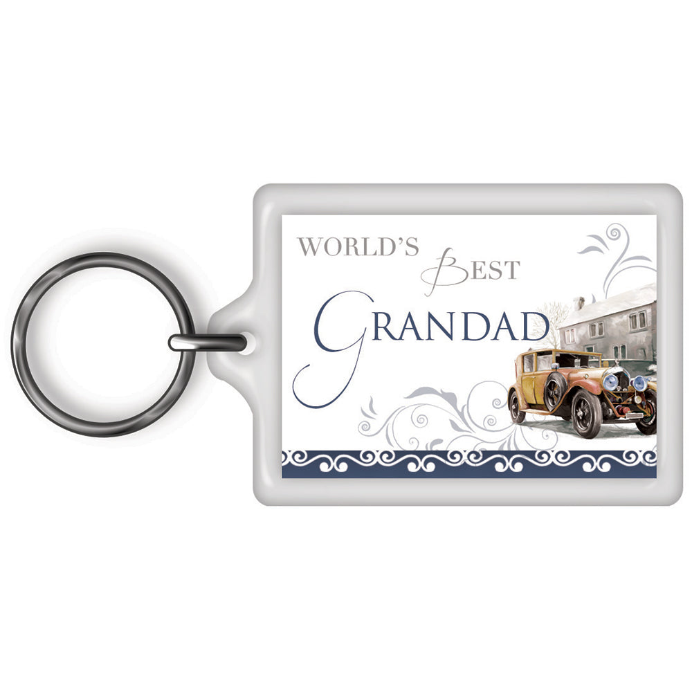 World's Best Grandad Celebrity Style Keyring