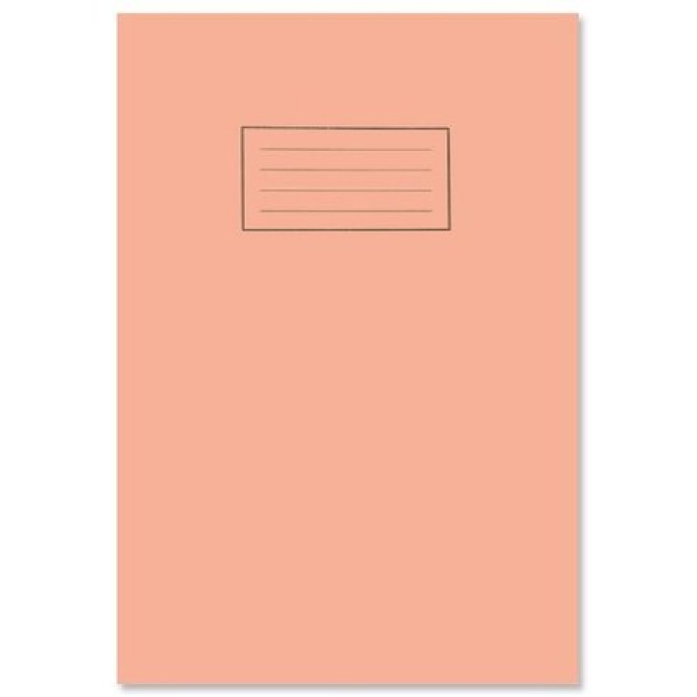 A4 Orange 5mm Square Inner Exercise Book