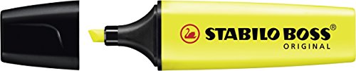 Stabilo Boss Original Yellow Highlighter (Pack of 10)